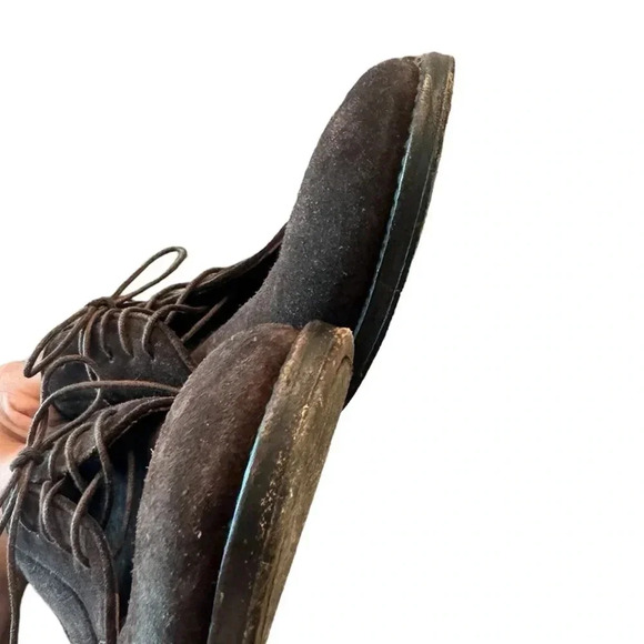 Salvatore Ferragamo Men's Brown Suede Oxford Shoes - Picture 7 of 12